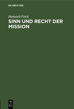Sinn und Recht der Mission Cover Sinn und Recht der Mission