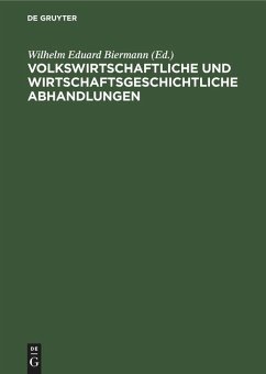 Cover Volkswirtschaftliche und wirtschaftsgeschichtliche Abhandlungen