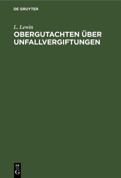 Cover Obergutachten über Unfallvergiftungen