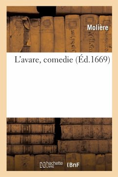 Cover L'avare, comedie