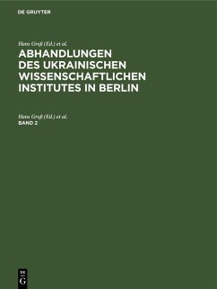 Abhandlungen des Ukrainischen Wissenschaftlichen Institutes in Berlin. Band 2 Cover Abhandlungen des Ukrainischen Wissenschaftlichen Institutes in Berlin. Band 2