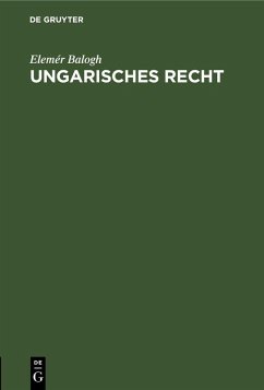 Cover Ungarisches Recht