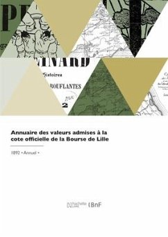 Cover Annuaire des valeurs admises à la cote officielle de la Bourse de Lille