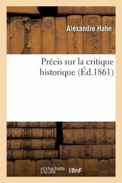 Cover Précis sur la critique historique
