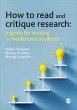 How to Read and Critique Research... - Bild 1