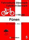 5 Fahrradkarte Dänemark / Cykelkort Danmark 1:100.000 - Fünen