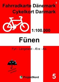 5 Fahrradkarte Dänemark / Cykelkort Danmark 1:100.000 - Fünen - Mollenhauer, Jens Uwe