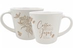 Tasse &quote;Coffee gets me started Jesus keeps me going&quote;