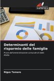 Determinanti del risparmio delle famiglie