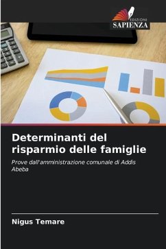 Determinanti del risparmio delle famiglie - Temare, Nigus