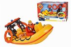 Simba 109252571 - Feuerwehrmann Sam, Neptune Boot mit Figur, Spielset
