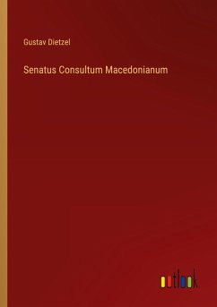 Cover Senatus Consultum Macedonianum