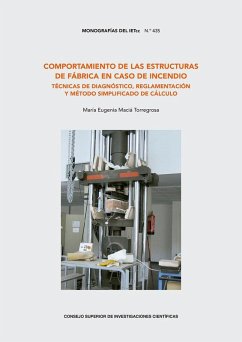 Cover Comportamiento de las estructuras de fábrica en caso de incendio : técnicas de diagnóstico, reglamentación y método simplificado de cálculo