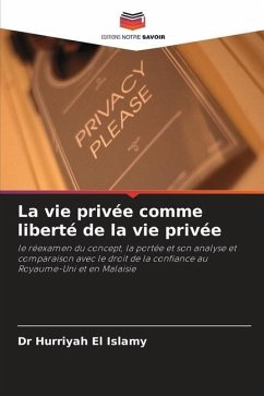 La vie privée comme liberté de la vie privée - El Islamy, Dr Hurriyah