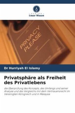 Privatsphäre als Freiheit des Privatlebens - El Islamy, Dr Hurriyah