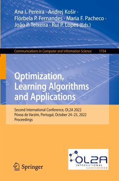 Optimization, Learning Algorithms and Applications