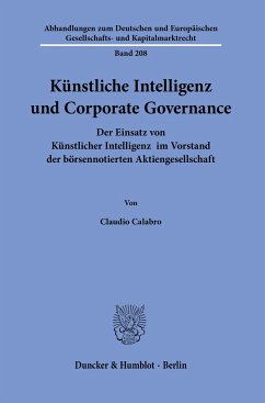 Künstliche Intelligenz und Corporate Governance. - Calabro, Claudio