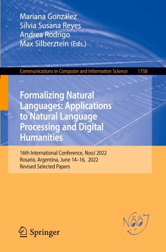 Formalizing Natural Languages: Applications to Natural Language Processing and Digital Humanities