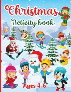 Christmas Activity Book for kids Ages 4-6 - Designs, Estelle