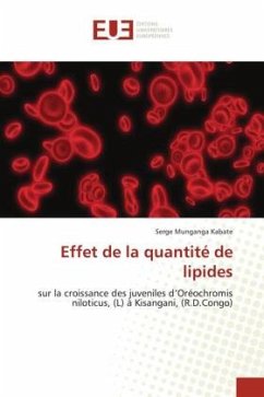 Effet de la quantité de lipides - Munganga Kabate, Serge