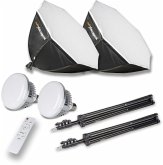 Walimex pro LED 60W Octagon Ø65cm Bi color Kit 2 Walimex pro LED 60W Octagon Ø65cm Bi color Kit 2