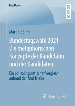Cover Bundestagswahl 2021 - Die metaphorischen Konzepte der Kandidatin und der Kandidaten