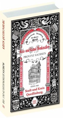 Bau- und Kunstdenkmäler Stadt und Kreis QUEDLINBURG 1922-1923. - Brinkmann, Adolf