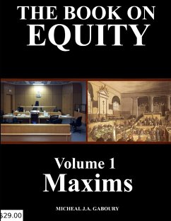 The Book on Equity Vol. Maxims - Gaboury, Micheal