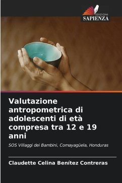 Valutazione antropometrica di adolescenti di età compresa tra 12 e 19 anni - Benítez Contreras, Claudette Celina