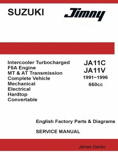 Suzuki Jimny JA11C JA11V 660cc English Factory Parts Manual 1991-1996 - Danko, James