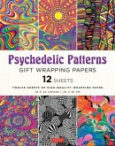Psychedelic Patterns Gift Wrapping Paper - 12 Sheets: 18 X 24 Inch (45 X 61 CM) High-Quality Wrapping Paper