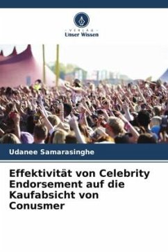 Effektivität von Celebrity Endorsement auf die Kaufabsicht von Conusmer - Samarasinghe, Udanee