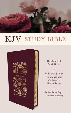 The KJV Study Bible, Indexed [Crimson Bouquet] - Hudson, Christopher D.