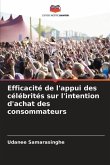 Efficacité de l'appui des célébrités sur l'intention d'achat des consommateurs