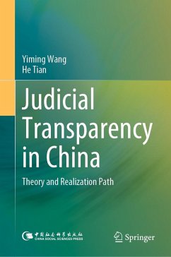 Cover Judicial Transparency in China (eBook, PDF)