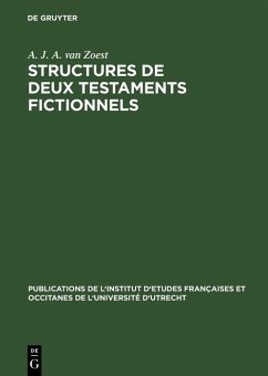 Structures de deux testaments fictionnels (eBook, PDF) - Zoest, A. J. A. van
