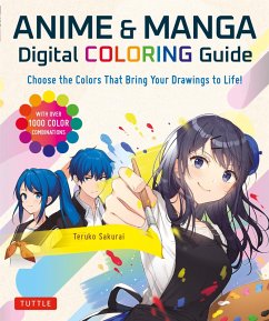 Anime & Manga Digital Coloring Guide (eBook, ePUB) - Sakurai, Teruko