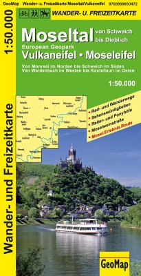 Moseltal, Vulkaneifel, Moseleifel Wander- und Freizeitkarte - GeoMap