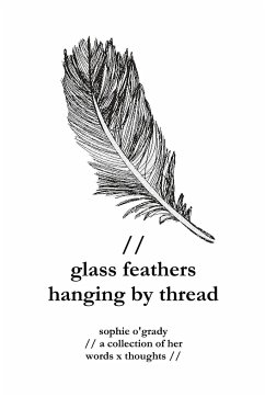 glass feathers hanging by thread - O'Grady, Sophie