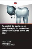 Rugosité de surface et morphologie du matériau composite après avoir été sous