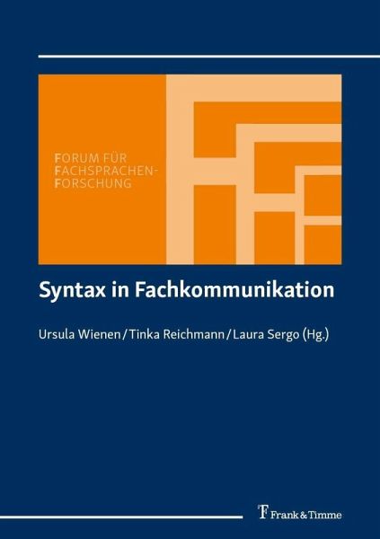 Syntax in Fachkommunikation (eBook, PDF) Syntax in Fachkommunikation (eBook, PDF)