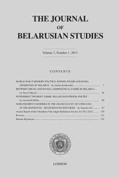 The Journal of Belarusian Studies - Anglo-Belarusian Society, Centre For T