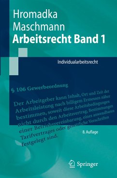 Arbeitsrecht Band 1 - Hromadka, Wolfgang;Maschmann, Frank