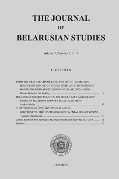 The Journal of Belarusian Studies (2014) - Centre, Ostrogorski