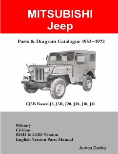 Mitsubishi Jeep CJ3B Based J3R, J20, J30 Parts & Diagram Manual 1953-1972 - Danko, James