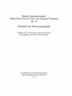 Cover Tahiti Trott, Partiturautograph, Faksimile