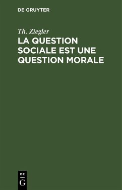Cover La question sociale est une question morale