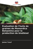 Évaluation de l'huile de graines de Momordica Balsamina pour la production de biodiésel