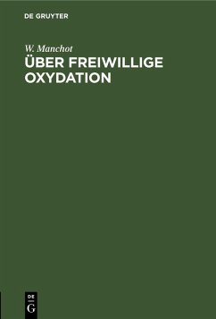 Cover Über freiwillige Oxydation