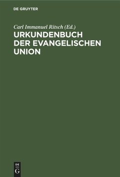 Cover Urkundenbuch der Evangelischen Union